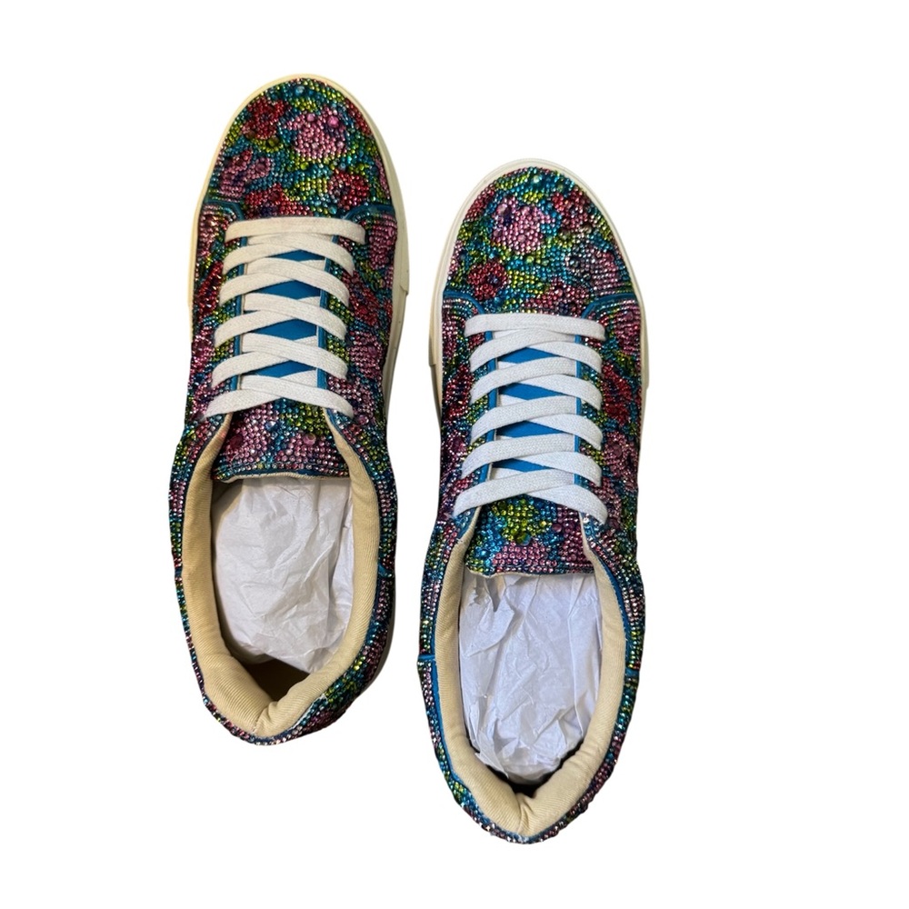 SOLD Betsy Johnson Sidny Floral Platform Sneakers